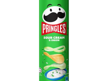 Pringles Sour Cream and Onion Potato Crisps 102g Online Sale