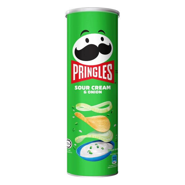 Pringles Sour Cream and Onion Potato Crisps 102g Online Sale