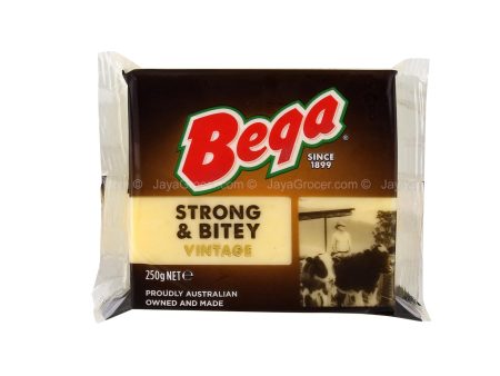 Bega Strong & Bitey Cheddar Block Cheese 250g Discount