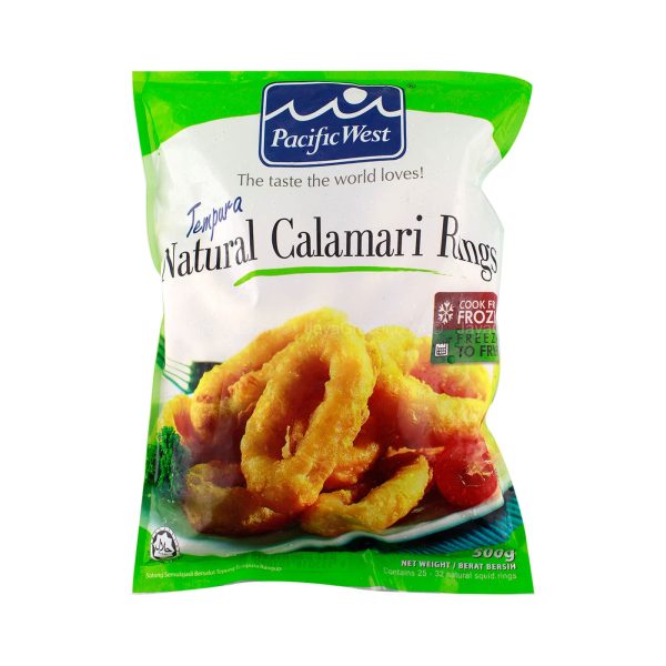 Pacific West Tempura Natural Calamari Rings 500g Cheap