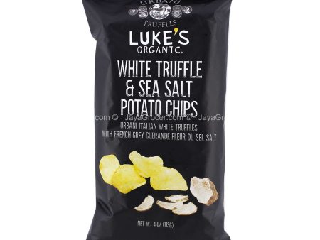 Luke s Organic White Truffle and Sea Salt Potato Chips 113g For Sale