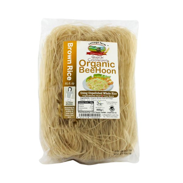 Cottage Farm Organic Unpolished Brown Rice Vermicelli 400g Online now