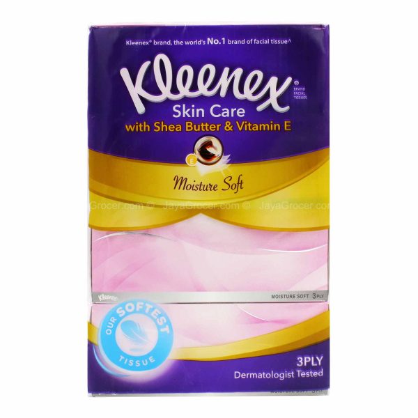 Kleenex Skincare Facial Tissue 80sheets x 4boxes Supply