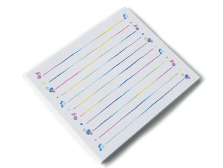 Memo Pad Rainbow Lines Sale