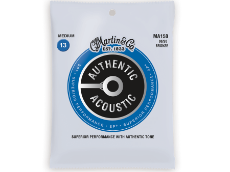 Martin Acoustic Guitar Strings: MA150 Bronze 13-56 3 Pack Online now