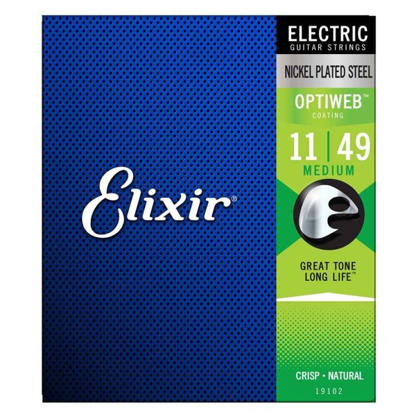 Elixir Optiweb Nickle Played Electric Guitar Strings Supply