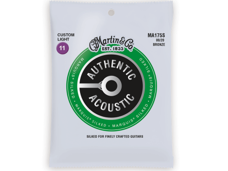 Martin Acoustic Guitar Strings: MA175S Custom Light (11-52) Sale