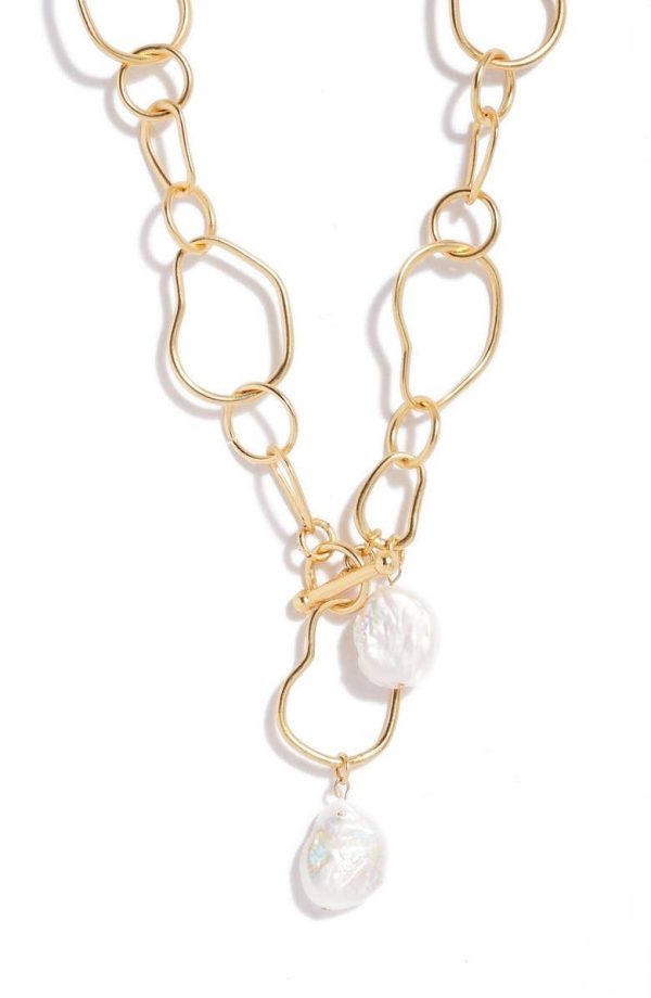 Pendant Necklace With Large Pearl For Discount