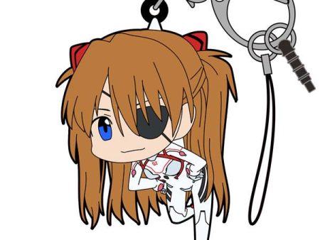 Evangelion: Asuka White Plugsuit Tsumamare Key Chain Hot on Sale