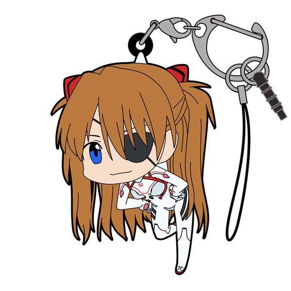 Evangelion: Asuka White Plugsuit Tsumamare Key Chain Hot on Sale