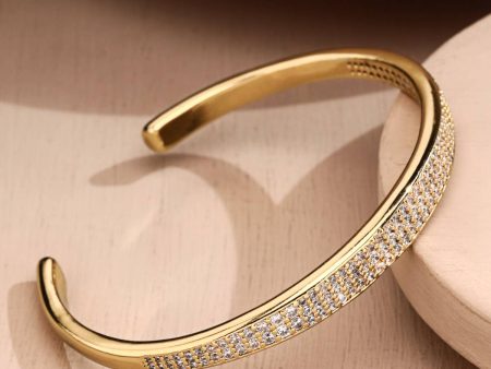 18K Gold Plated Cuff Bracelet Online Sale