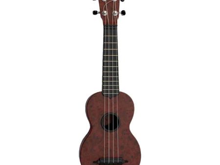 *variant* Koda Soprano Ukulele: Burl Dark Walnut Polycarbonate Online Sale