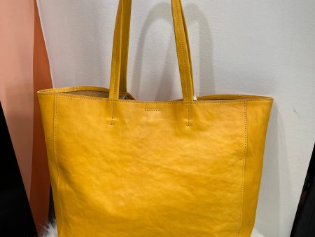 Yellow Leather Handbag Online now