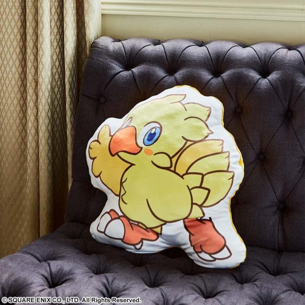 Final Fantasy: Chocobo Fluffy Fluffy Die-Cut Cushion Cheap