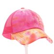 Kids Tie Dye Criss-Cross High Pony cap Sale