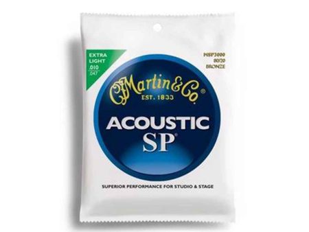 Martin Acoustic Guitar Strings: MSP3000 Hot on Sale