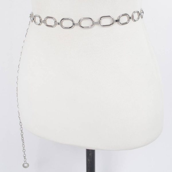 Hammered Ring Chain Belt For Sale