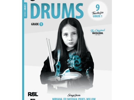 RSL Rockschool Drums - Grade 1 (2024) Exam Book on Sale