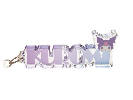 Sanrio: Kuromi Name Block Acrylic Key Chain Fashion