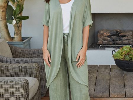 Army Green Cardigan on Sale