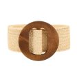 Wood Buckle Elastic Straw Belt Supply