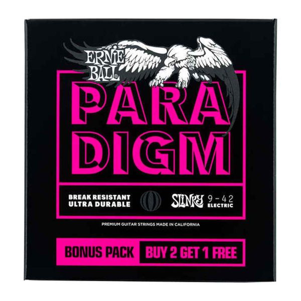 Ernie Ball Paradigm 3 for 2 Electric Guitar Strings Supply