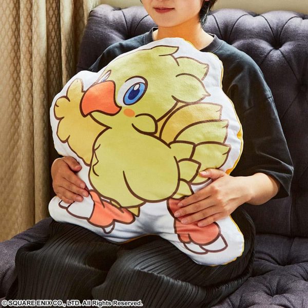 Final Fantasy: Chocobo Fluffy Fluffy Die-Cut Cushion Cheap