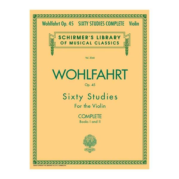 Wohlfahrt Op.45 Sixty Complete Studies for Violin For Cheap