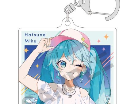 Vocaloid: Miku White Dress Acrylic Key Chain For Discount