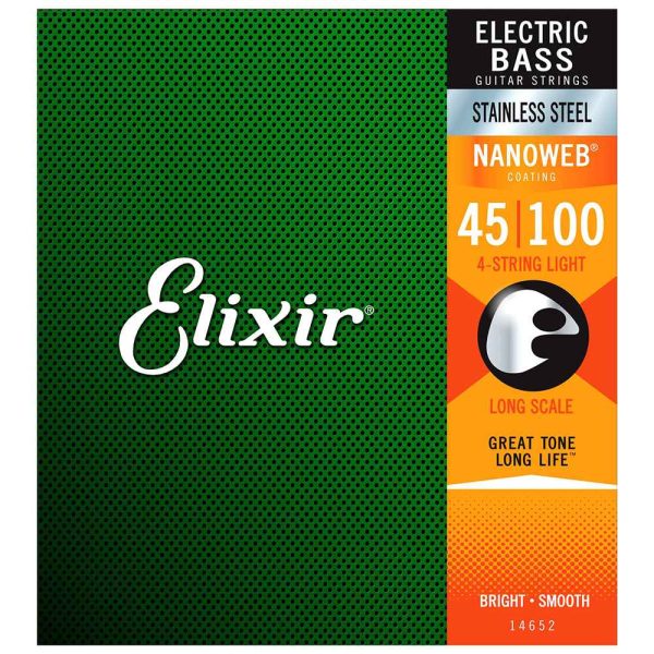 Elixir Nanoweb Stainless Steel Bass Strings For Discount