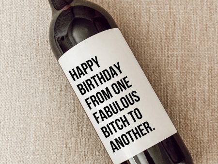 Birthday Wine Label For Discount