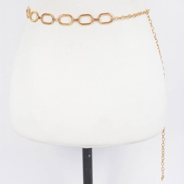 Hammered Ring Chain Belt For Sale