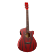 Tanglewood TA4CE Azure Super Folk Electro Acoustic Guitar - Shimmering Red Hot on Sale