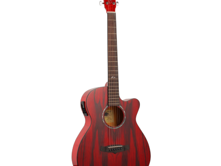 Tanglewood TA4CE Azure Super Folk Electro Acoustic Guitar - Shimmering Red Hot on Sale