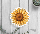 Sunflower Vinyl Sticker Hot on Sale