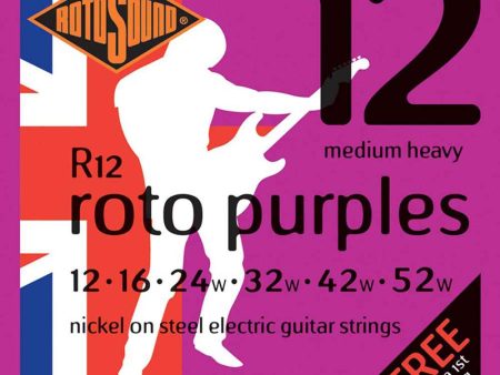 Rotosound R12 Electric Guitar Strings 12-52 For Discount