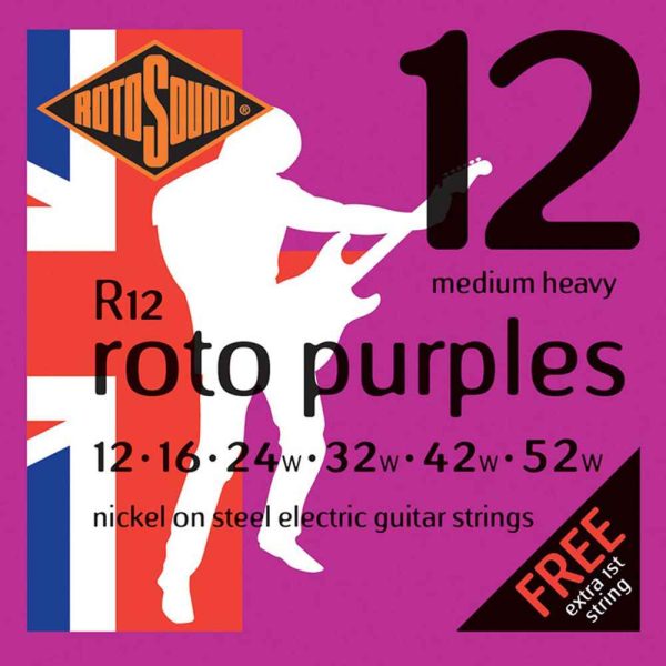 Rotosound R12 Electric Guitar Strings 12-52 For Discount