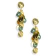 Coin and green pearl chandelier drop earring For Discount