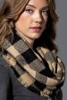 Woven Buffalo Checkered Infinity Scarf Online Sale