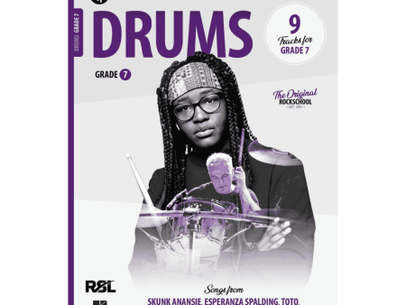 RSL Rockschool Drums - Grade 7 (2024) Exam Book on Sale