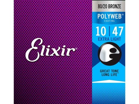 Elixir Polyweb 80 20 Acoustic Guitar Strings For Discount